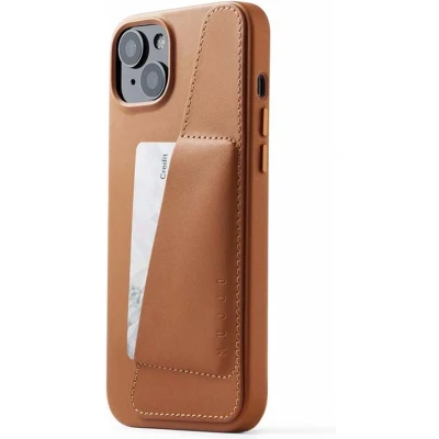 Afbeelding van MUJJO Leather Wallet Case met MagSafe iPhone 14 / 15 Plus bruin CL 032 TN