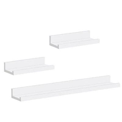 Afbeelding van WOLTU RG9491ws2, 3 delige set, fotolijst, wandrek, afbeelding, magazijn, fotohouder, modern in wit