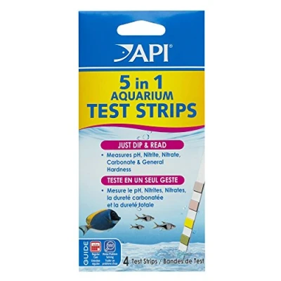 Afbeelding van API 5 in 1 Test Strips Zoetwater en Zoutwater Aquarium Strips, 1, 4