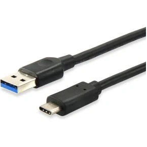 Afbeelding van Equip 12834107 1m USB A C Zwart kabel