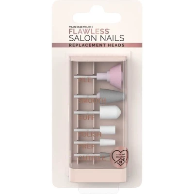 Afbeelding van Accessoires voor manicure en pedicure FLAWLESS FINISH Vlekkeloze nagels Set van 6 vervangende koppen
