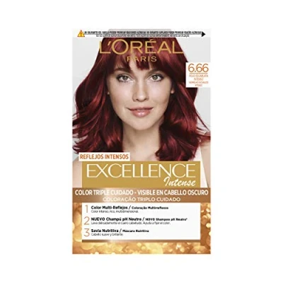Afbeelding van Permanente Kleur Excellence Intense L&#039;Oreal Make Up scarlet red