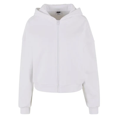 Afbeelding van Urban Classics Sweater met rits, Dames, Maat: 3XL, White