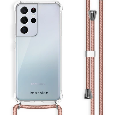 Afbeelding van Samsung Galaxy S21 Ultra Hoesje Kunststof iMoshion Hardcase/Koordhoesje/Backcover Transparant Telefoonhoesje