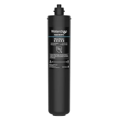 Afbeelding van Waterdrop RF15 vervangingsfilterpatroon voor 15UA/15UB waterfilter onder de gootsteen, vermindert PFOA/PFOS, PFAS, lood, chloor, slechte smaak en geur, NSF/ANSI 42 gecertificeerd, 70.000 liter