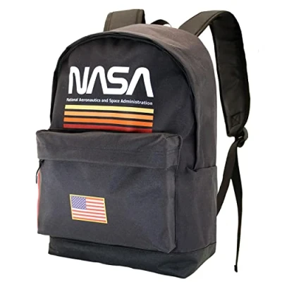Afbeelding van Karactermania NASA Black FIGHT FAN 2.2 Rugzak Backpack met trolley bevestiging Zwart