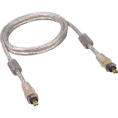 Afbeelding van Premium FireWire 400 kabel met 4 pins connectoren / transparant 3 meter