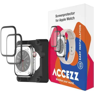 Afbeelding van 2 Pack Screenprotectors Apple Watch 42 mm: Accezz 2x met applicator Folie (plastic)