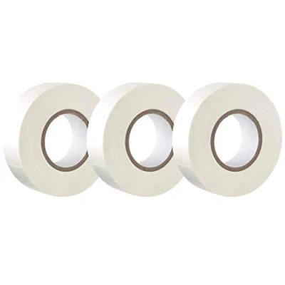 Afbeelding van GTSE Witte elektrische tape, 19 mm x 20 m, sterke zelfklevende pvc isolatietape voor isoleren, repareren en beschermen van draden, 3 rollen