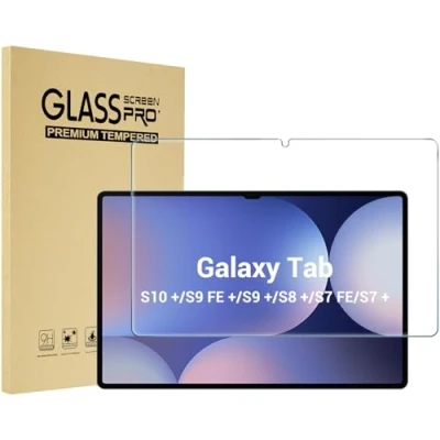 Afbeelding van ProCase Screen Protector voor Galaxy Tab S9 Plus 12,4 inch, 9H hardheid gehard glas HD Clear Film SM X810/X816B/X818U
