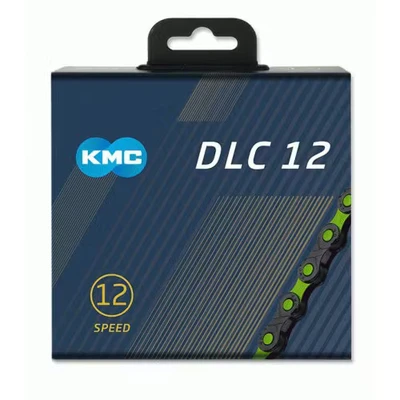Afbeelding van KMC DLC 12 speed Fietsketting Zwart/Groen