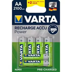 Afbeelding van Oplaadbare NiMH Batterij AA 1.2 V DC 2100 mAh 6 Blister Varta