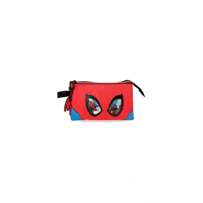 Afbeelding van Marvel 2834321 Spiderman beschermhoes, drievoudig, Rood, 22 x 12 5 cm, polyester, Estuche Triple, Drievoudig etui