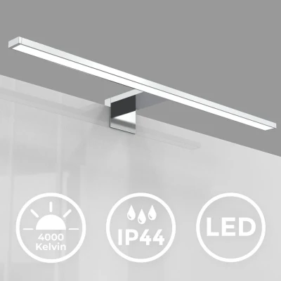 Afbeelding van B.K.Licht Spiegellamp chroom kleur l:60cm IP44 4.000K 8W