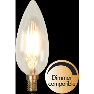 Afbeelding van Kaarslamp E14 3W Super Warm Wit 2200K Dimbaar