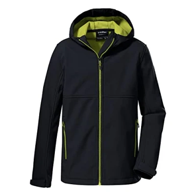 Afbeelding van killtec jongens Softshelljack met capuchon KOW 202 BYS SFTSHLL JCKT, dark navy, 140, 38568 000