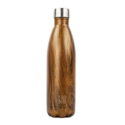 Afbeelding van Yoko Design Isothermische fles 260 ml &quot;Hout&quot;