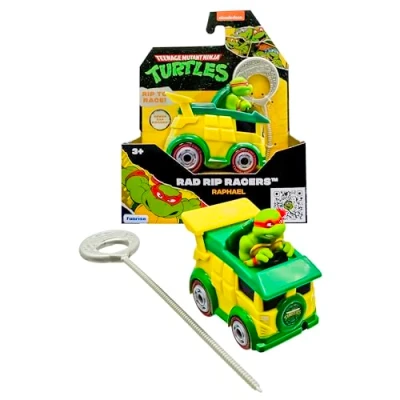 Afbeelding van TMNT Teenage Mutant Ninja Turtles Schildpad Raphael RAD Rip Racers, Actiefvoertuig, klassieke editie, speelgoed en cadeaus voor kinderen vanaf 3 jaar