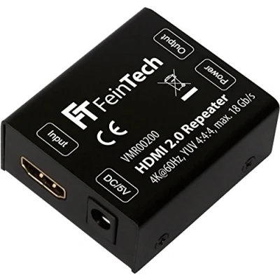 Afbeelding van FeinTech VMR00200 HDMI 2.0 Repeater Signaal versterker (UHD 4K 60 Hz, HDR) 50 m bereik HDCP 2.2 zwart