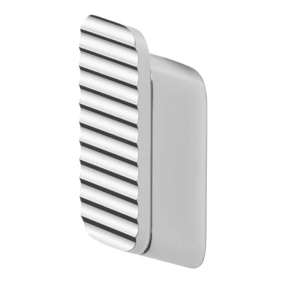 Afbeelding van Handdoekhaak Geesa Shift Medium met Horizontaal Strepenpatroon Chroom