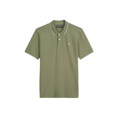 Afbeelding van Marc O&#039;Polo Regular AUS MIX Poloshirt, Heren, Maat: XL, Oak ash
