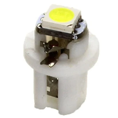 Afbeelding van 1 x B8.5d snelheidsmeter verlichting LED 5050 SMD BAX10D high power wit interieur binnenverlichting instrumentenverlichting cockpit