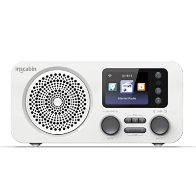 Afbeelding van Inscabin D7 Internet DAB/DAB+ digitale radio, internetradio/digitale radio met Spotify Connect en Bluetooth (wit)