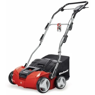 Afbeelding van Einhell Verticuteerder en Beluchter GE SA 1435 (1400W 35 cm werkbreedte tot 3 9 mm werkdiepte in hoogte verstelbaar stuur opvangzak 28 L incl. beluchtingsrol)