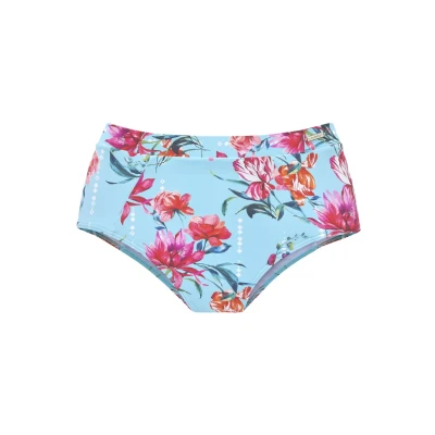 Afbeelding van Sunseeker Highwaist Bikinibroekje, Dames, Maat: 36, Hellblau/bedruckt