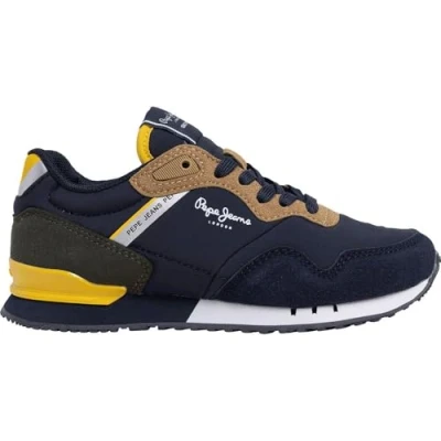 Afbeelding van Pepe Jeans London Class B Sneaker, Blauw (Navy), 13.5 UK, marine, UK