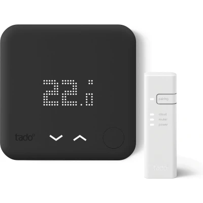 Afbeelding van Tado Slimme Thermostaat V3+ Zwart bedraad startpakket