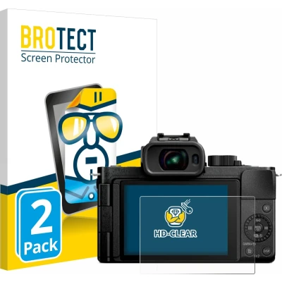 Afbeelding van BROTECT Screenprotector voor Panasonic Lumix DC G100D Folie Beschermfolie transparant (2 Stuks)