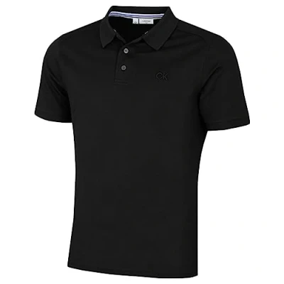 Afbeelding van Calvin Klein Heren North Coast vochtafvoerend poloshirt Zwart L