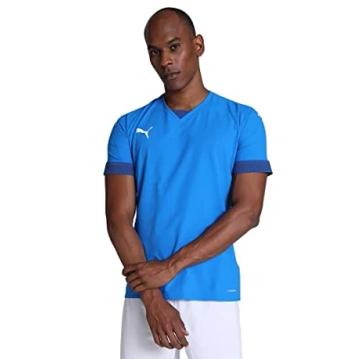 Afbeelding van Puma Teamfinal Fussball Voetbalshirt, Heren, Maat: Large, Electricbluelemonade/limoges