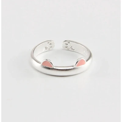 Afbeelding van MEOW Ring met kattenoortjes Roze