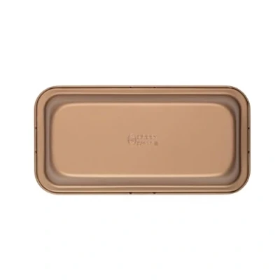Afbeelding van Russell Hobbs Opulence 28 cm Carbon Steel Loaf Tin, Non Stick Surface, Easy Clean, Stylish Design, Gold, Perfect For Bread &amp; Cakes , Release Without Breaking