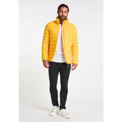 Afbeelding van Gewatteerd doorgestikt jack DREIMASTER M / Geel 100% Polyester