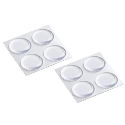 Afbeelding van Metafranc beschermende buffer zelfklevend transparant effectieve bescherming van gevoelige oppervlakken / meubelbufferset aanslagdemper voor kastdeuren anti slip Ø 19 mm (8 Stuk)