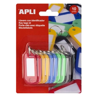 Afbeelding van APLI 17131 Sleutelhangers in effen kleur geassorteerd 10 u.