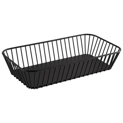 Afbeelding van APS 30417 GN 1/3 mand &quot;URBAN&quot;, metaal, zwart, met antislipvoetjes, 32,5 x 17,6 cm, hoogte 7,5 cm