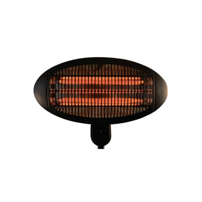 Afbeelding van BRASQ Elektrische Terrasverwarmer Hangend PHW100 Heater 2000W 3 warmtestanden Voor binnen en buiten Spatwaterdicht Zwart