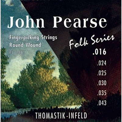 Afbeelding van PJ116 K Git. snaren John Pearse Roen wound