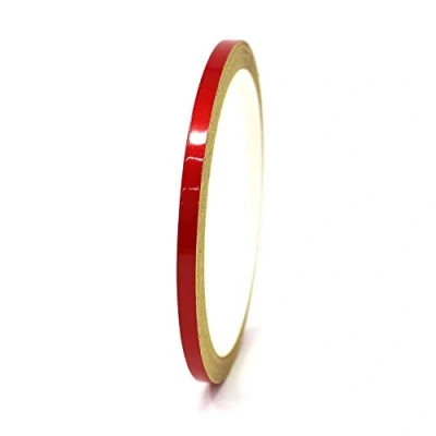 Afbeelding van 10 Meter Reflecterend Decoratieve Strips Auto Motorfiets Boot Modelbouw Finest Folia Side zelfklevende waterdicht (4mm breedte, rood)