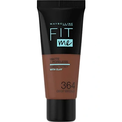 Afbeelding van Maybelline Fit Me Matte &amp; Poreless Foundation 364 Deep Bronze 30 ml