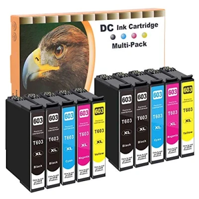 Afbeelding van D&amp;C 10x inktcartridges compatibel met Epson 603 XL voor Expression Home XP 2100 2105 3100 3105 4105 4155 Workforce WF 2810DWF 2830DWF 2835DWF 2850DWF