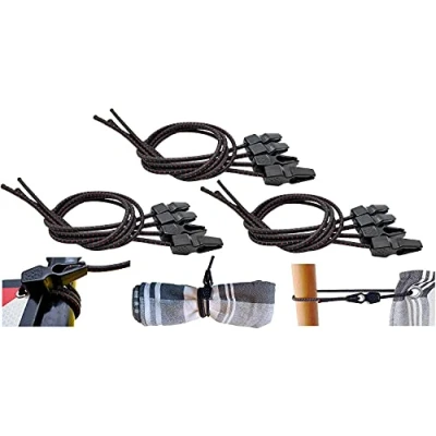 Afbeelding van Magma Elastische spankabels met snelsluitingen, robuuste spanbanden voor bagage, dekzeil, tent, boot, fiets en vrachtwagen, waterdicht duurzaam, ook ijzerwaren, caravans lading (12 eenheden)
