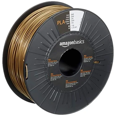 Afbeelding van Amazon Basics PLA 3D printerfilament, 1,75 mm, goud, spoel van 1 kg