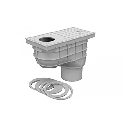 Afbeelding van Regenputbak regenpijp dakgootafvoer DN 110 grijs (325 As)