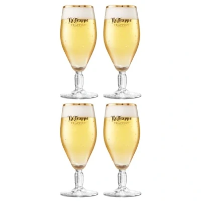 Afbeelding van La Trappe Bierglas Witte Trappist 300 ml 4 stuks