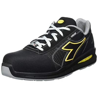 Afbeelding van Diadora Run Net Airbox Matryx Low S3 SRC heren sportschoenen, zwart/zwart, maat 42, Zwart, 42 EU
